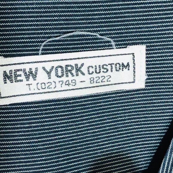 New York custom dress shirt long sleeve button down stripes size txx large READ - Picture 8 of 9
